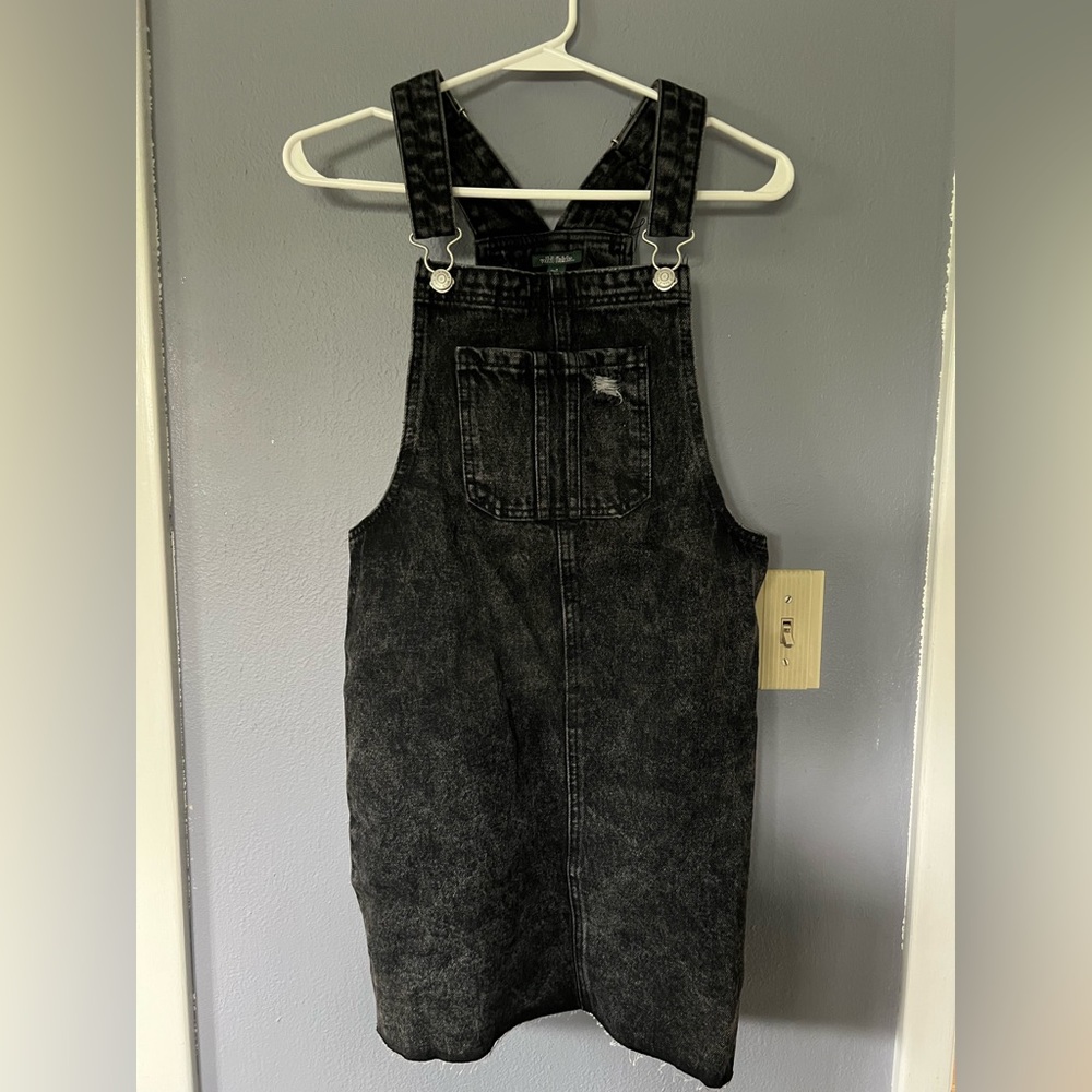 NWT, small black denim pinafore, Wild Fable